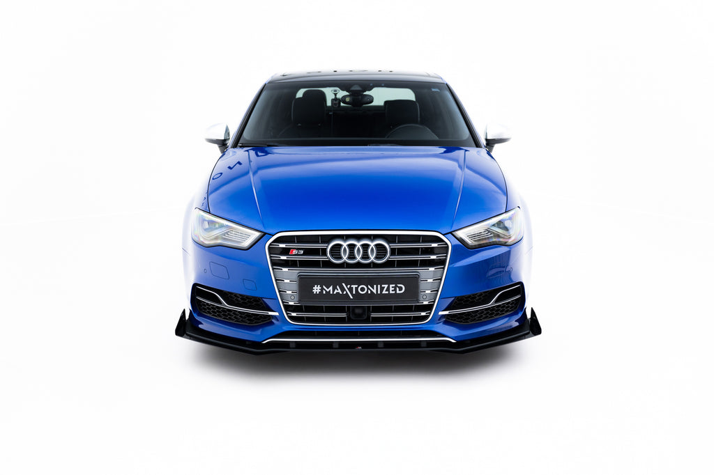 Lip Anteriore Street Pro + Flaps compatibili con Audi S3 / A3 S-Line Sedan 8V (2013-2016)