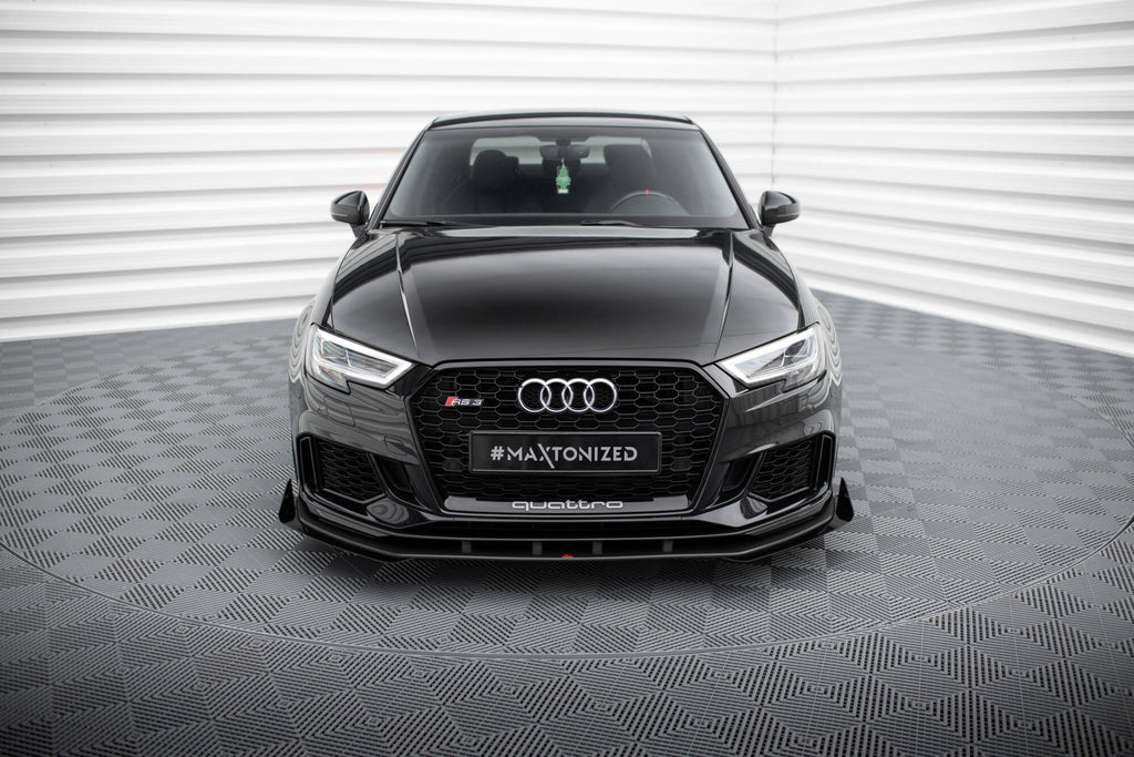 Lip anteriore V.1 con flap anteriori Street Pro Maxton Design Audi RS3 Berlina 8V Facelift