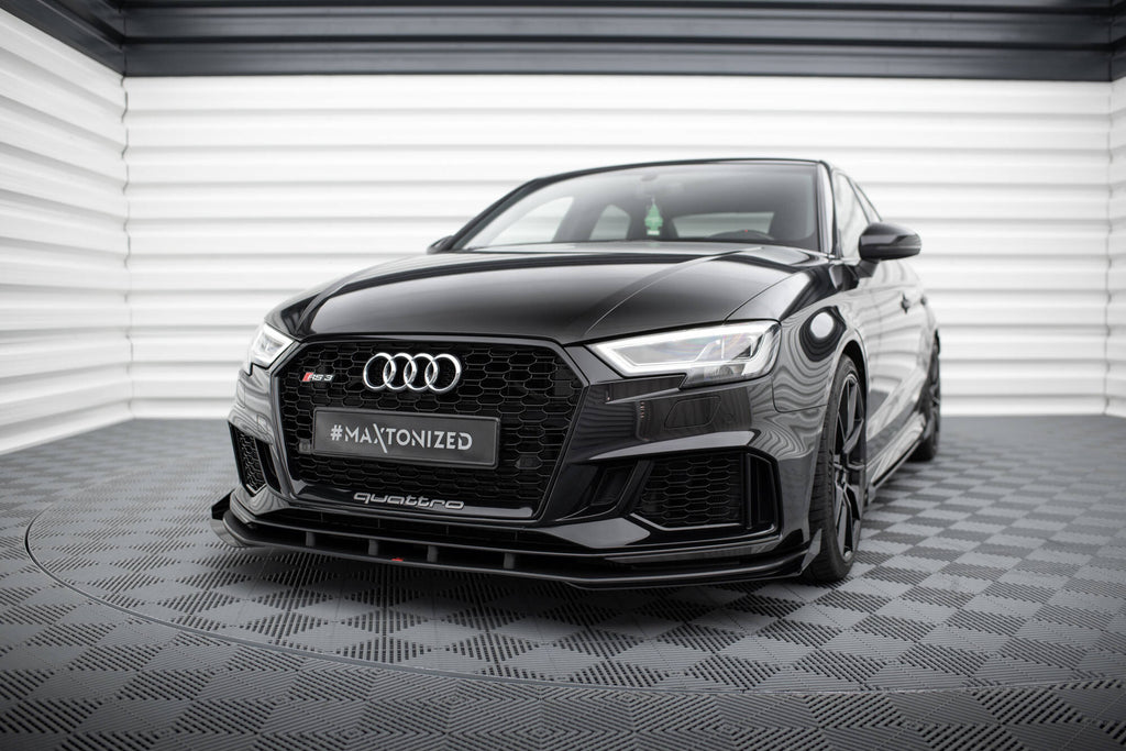Lip anteriore V.1 con flap anteriori Street Pro Maxton Design Audi RS3 Berlina 8V Facelift