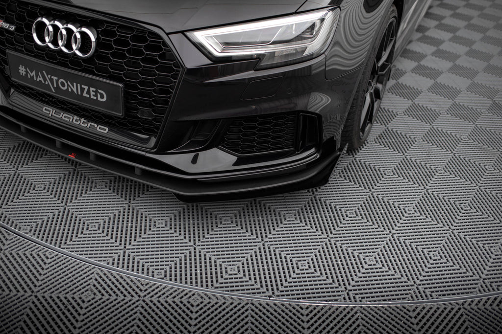 Lip anteriore V.1 con flap anteriori Street Pro Maxton Design Audi RS3 Berlina 8V Facelift
