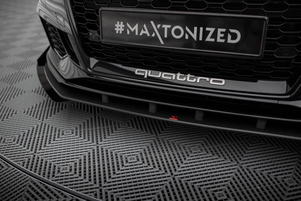 Lip anteriore V.1 con flap anteriori Street Pro Maxton Design Audi RS3 Berlina 8V Facelift