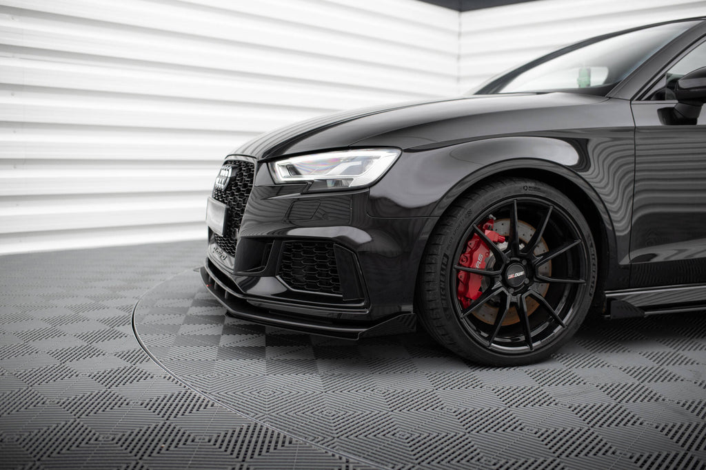 Lip anteriore V.1 con flap anteriori Street Pro Maxton Design Audi RS3 Berlina 8V Facelift