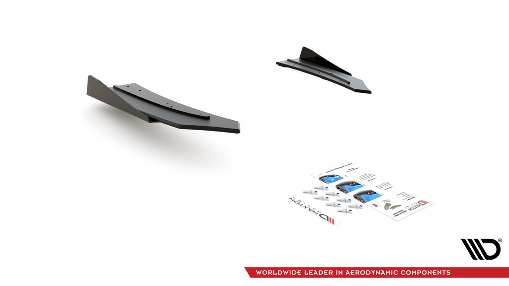 Splitter Laterali Posteriori Street Pro + Flap Street Pro Mercedes-AMG C43 Coupé C205