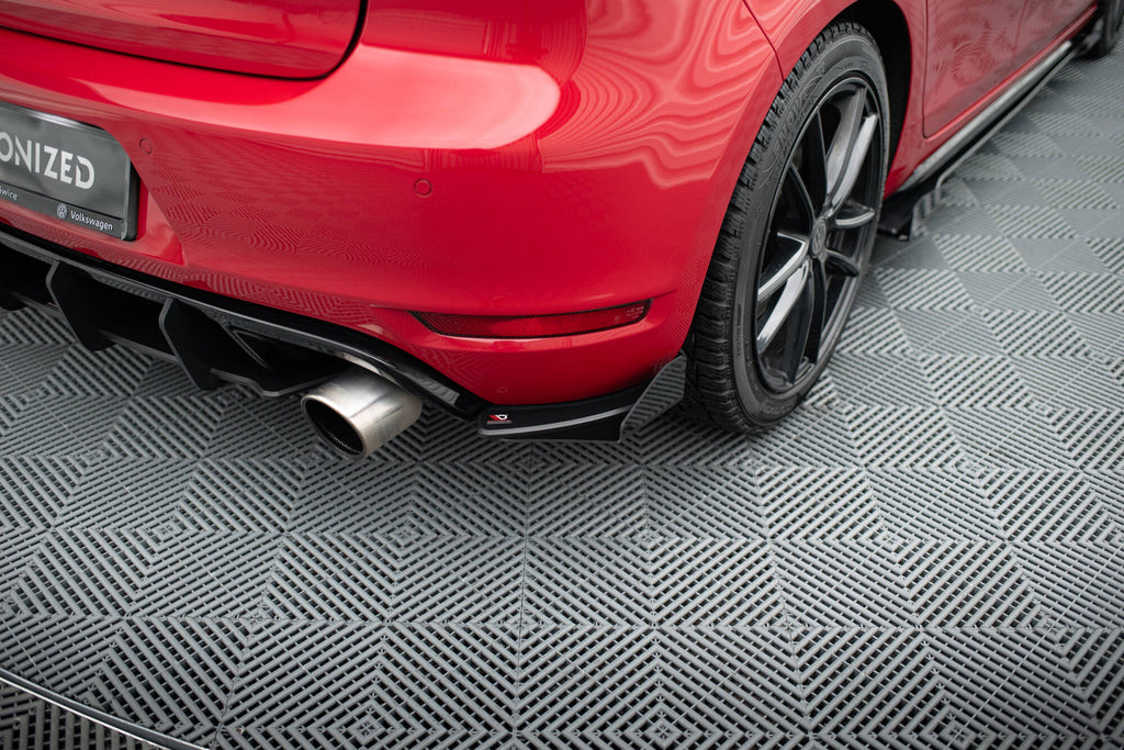 Splitter Laterali Posteriori Street Pro + Flap Volkswagen Golf GTI Mk6