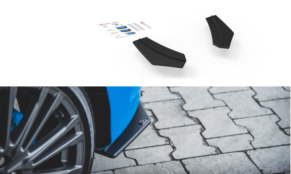 Splitter Laterali Posteriori Street Pro Maxton Design Ford Focus RS Mk3