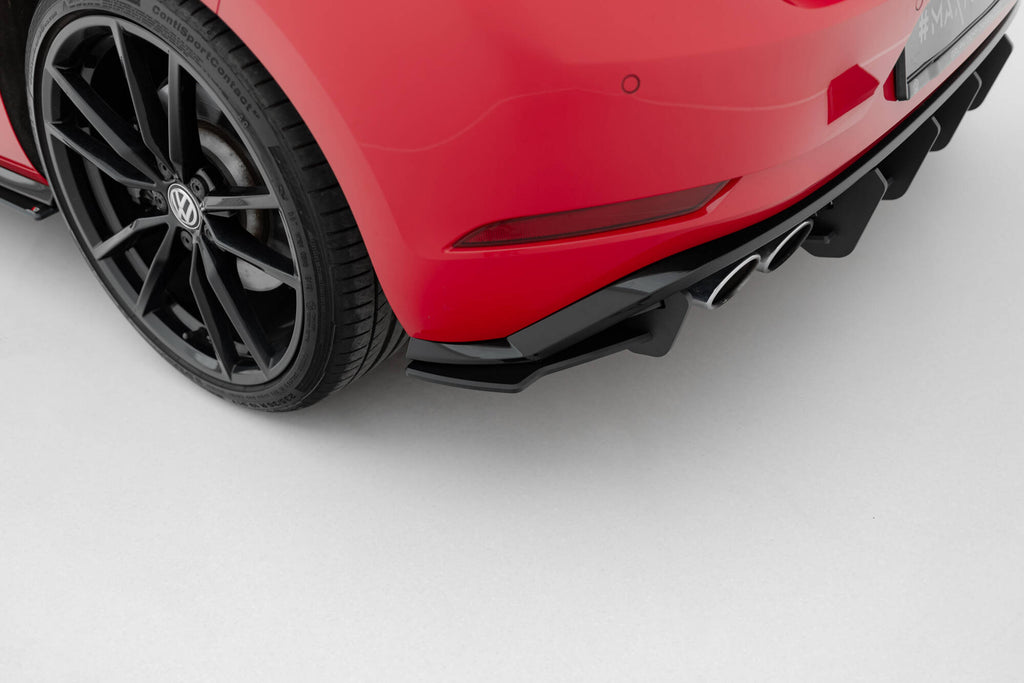 Splitter laterali posteriori Golf R Mk7 Facelift dettaglio