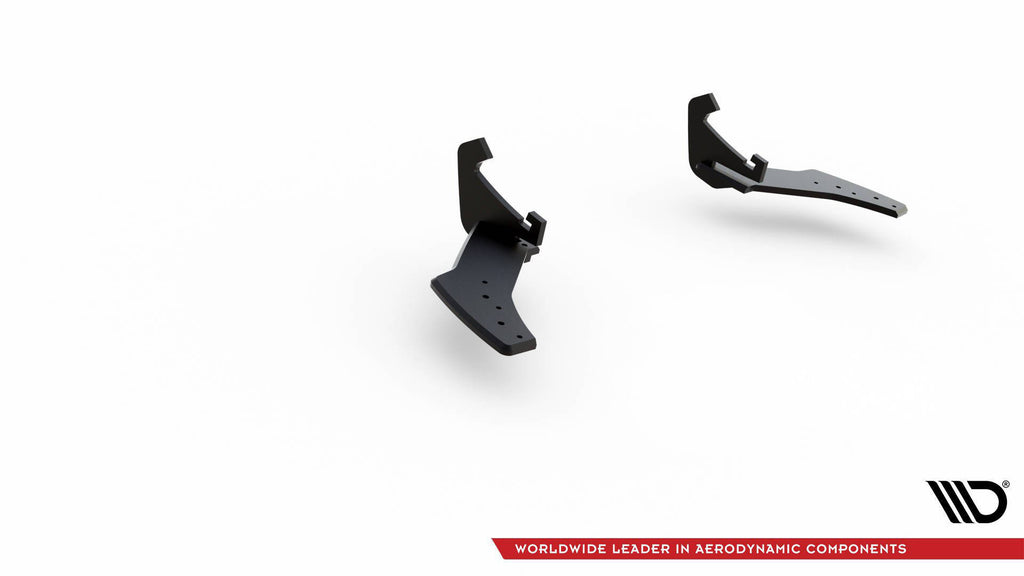 Splitter laterali posteriori ABS nero opaco Golf R
