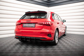 Estrattore Posteriore Street Pro + Flaps compatibili con Audi A3 Sportback 8Y (2020-2024)