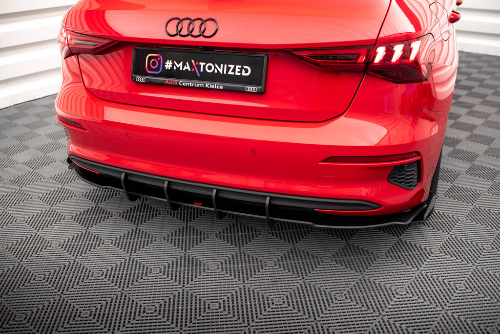 Estrattore Posteriore Street Pro + Flaps compatibili con Audi A3 Sportback 8Y (2020-2024)