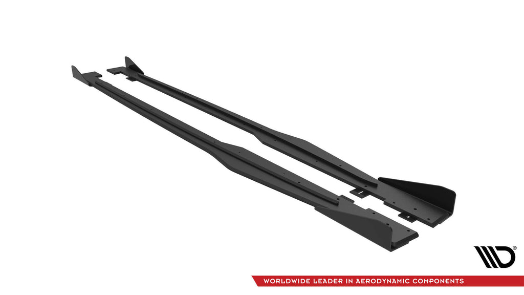 Diffusori Sotto Minigonne con Flap Laterali Sotto Minigonne Audi TT S / S-Line 8S Street Pro