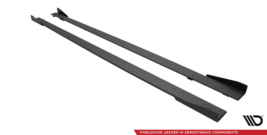 Diffusori sotto minigonne con flap Street Pro Maxton Design Mercedes-AMG C63 W205 Facelift