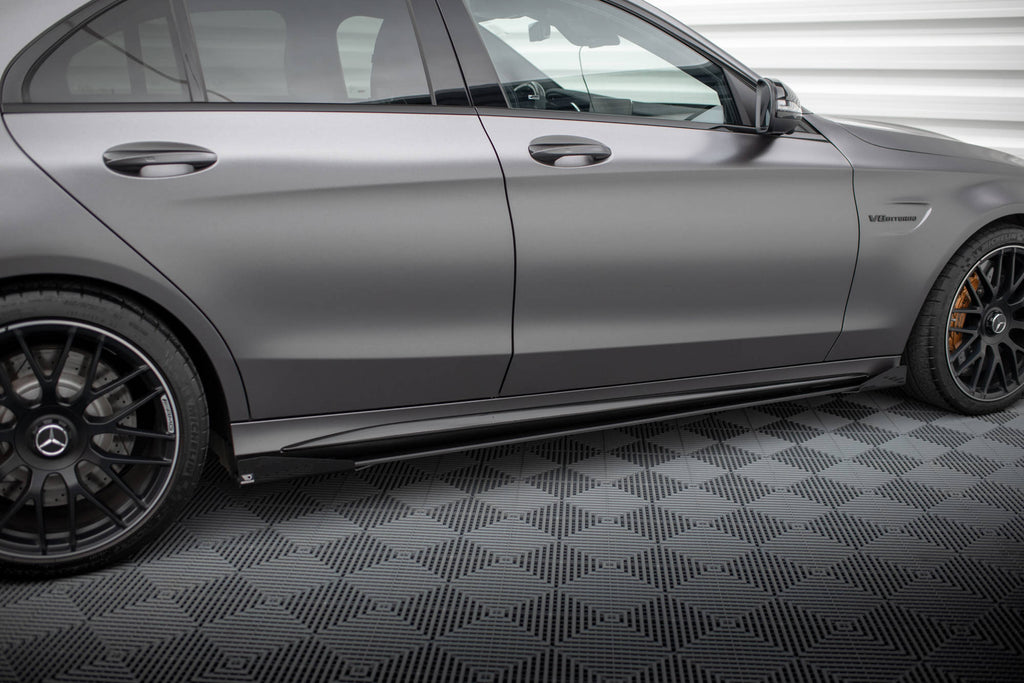 Diffusori sotto minigonne con flap Street Pro Maxton Design Mercedes-AMG C63 W205 Facelift