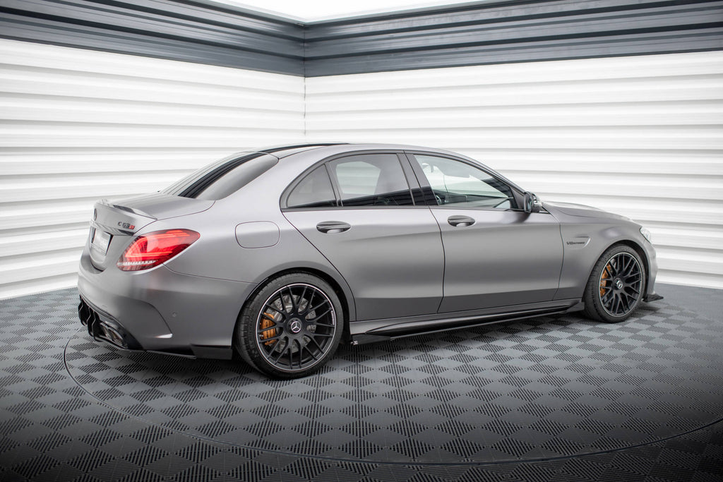 Diffusori sotto minigonne con flap Street Pro Maxton Design Mercedes-AMG C63 W205 Facelift