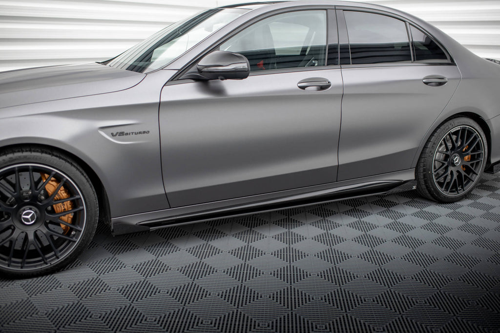 Diffusori sotto minigonne con flap Street Pro Maxton Design Mercedes-AMG C63 W205 Facelift