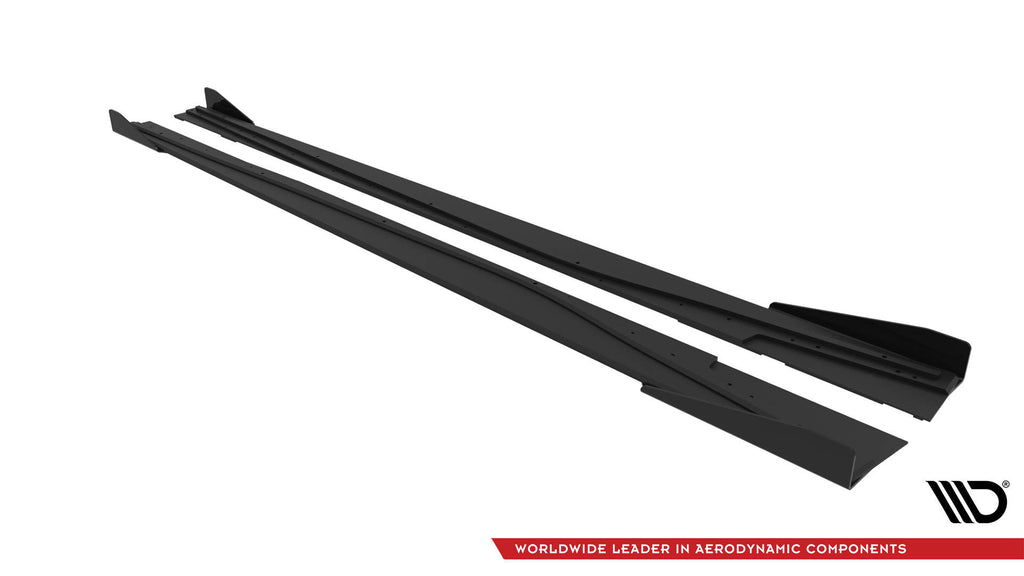 Diffusori Sotto Minigonne con Flap Mercedes-Benz Classe A AMG-Line W176 facelift Street Pro (2015-2018)