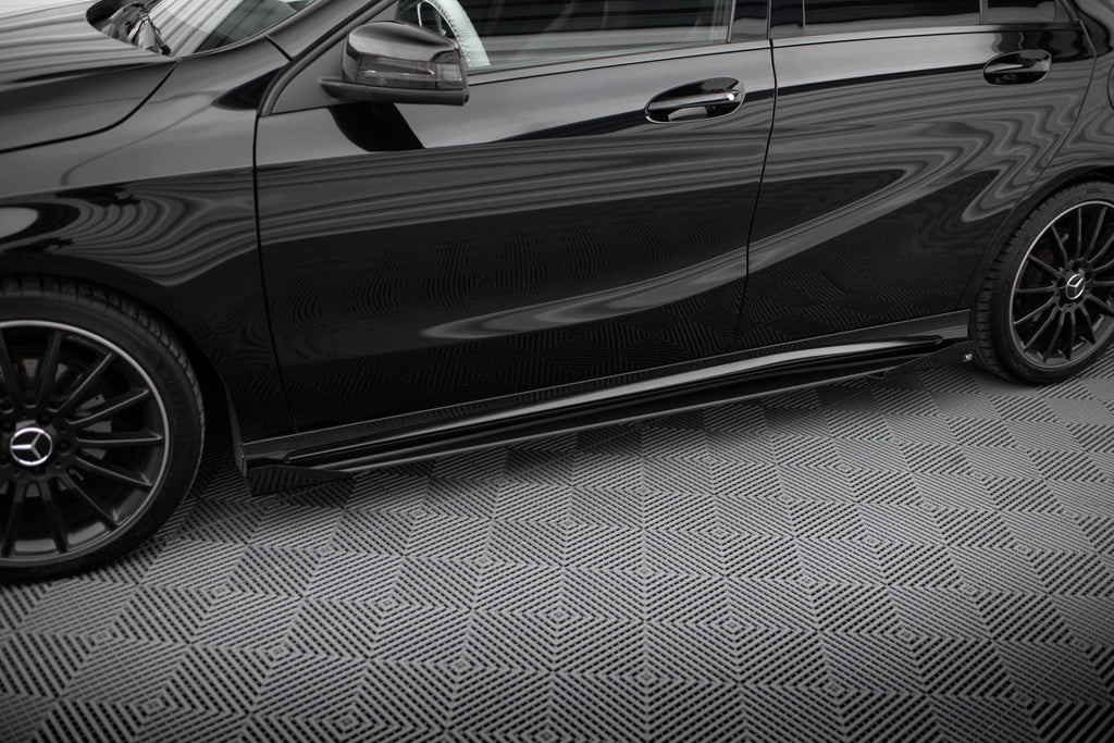 Diffusori Sotto Minigonne con Flap Mercedes-Benz Classe A AMG-Line W176 facelift Street Pro (2015-2018)