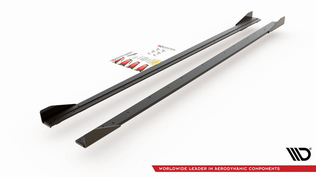 Diffusori Sotto Minigonne Street Pro + Flap compatibili con Volkswagen Polo GTI Mk6 (2017-2021)