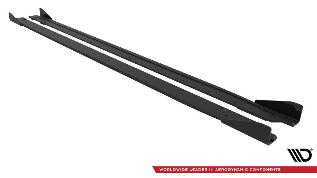 Diffusori Sotto Minigonne Street Pro V.2 + Flap compatibili con Audi A3 / S3 S-Line Sedan 8Y / 8Y Facelift (2020-)