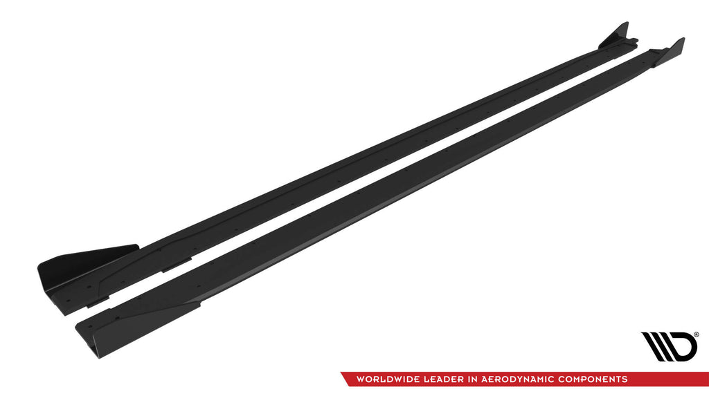 Diffusori Sotto Minigonne Street Pro V.2 + Flap compatibili con Audi A3 / S3 S-Line Sedan 8Y / 8Y Facelift (2020-)