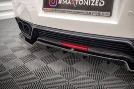 Splitter Posteriore Centrale con Barre Verticali + Flap Nissan GT-R R35 Facelift
