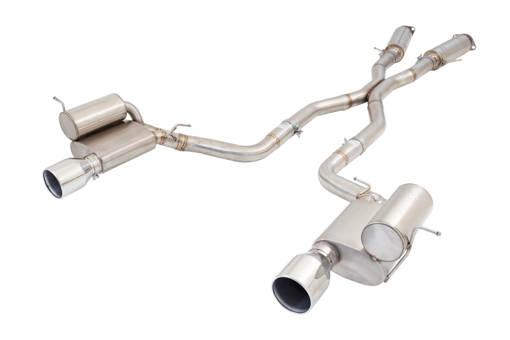 Sistema di scarico cat-back XFORCE 3 doppia uscita acciaio inox 304 - 