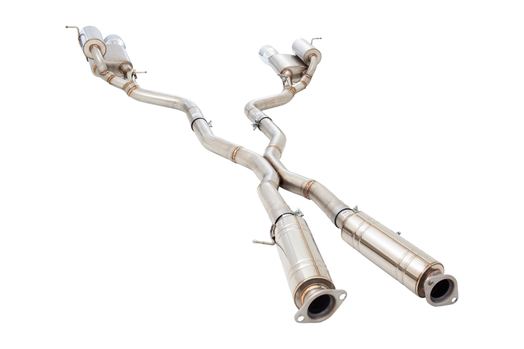 Sistema di scarico cat-back XFORCE 3 doppia uscita acciaio inox 304 - 