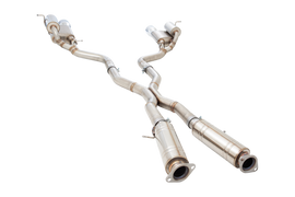 Sistema di scarico cat-back XFORCE 3 doppia uscita acciaio inox 304 - 