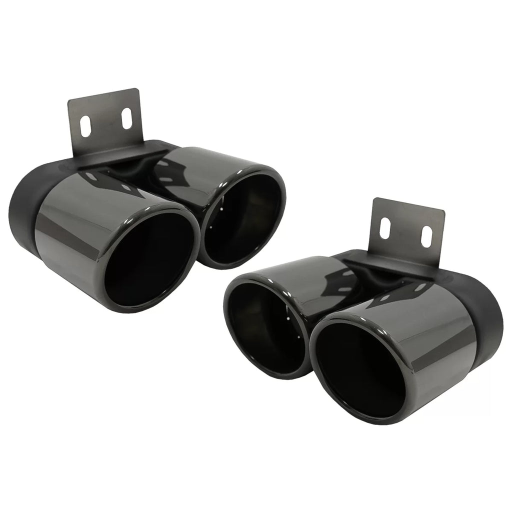 Terminali di scarico per BMW Serie 5 F10 F11 (2011-2017) M5 LCI design nero