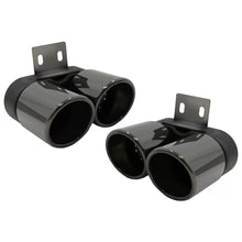 Carica l'immagine nel visualizzatore di Gallery, Terminali di scarico per BMW Serie 5 F10 F11 (2011-2017) M5 LCI design nero