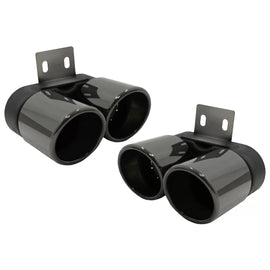 Terminali di scarico per BMW Serie 5 F10 F11 (2011-2017) M5 LCI design nero