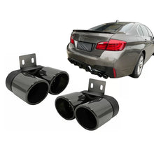Carica l'immagine nel visualizzatore di Gallery, Terminali di scarico per BMW Serie 5 F10 F11 (2011-2017) M5 LCI design nero