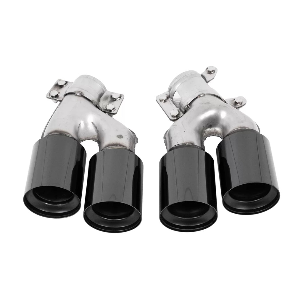 Terminali di scarico per BMW Serie 5 G30 G31 G38 (2016-2020) Serie 6 G32 (2016-2020) M5 design nero