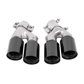 Terminali di scarico per BMW Serie 5 G30 G31 G38 (2016-2020) Serie 6 G32 (2016-2020) M5 design nero