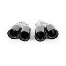 Terminali di scarico per BMW Serie 5 G30 G31 G38 (2016-2020) Serie 6 G32 (2016-2020) M5 design nero