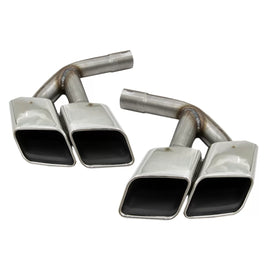 Terminali di scarico posteriore tubi per Audi Q7 4M (2015-2019) SQ7 design cromato solo 3.0 Petrol Gasoline