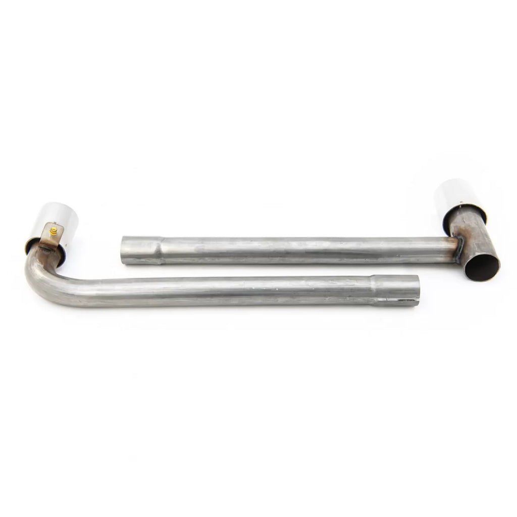 Scarico tubi cromato per BMW X1 F48 2014-2022 inox acciaio 2 pezzi