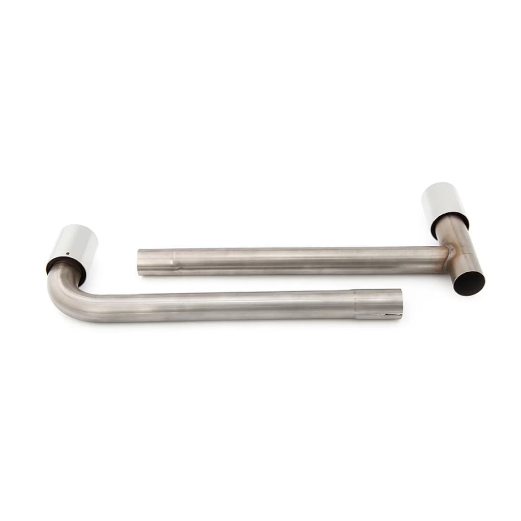 Scarico tubi cromato per BMW X1 F48 2014-2022 inox acciaio 2 pezzi