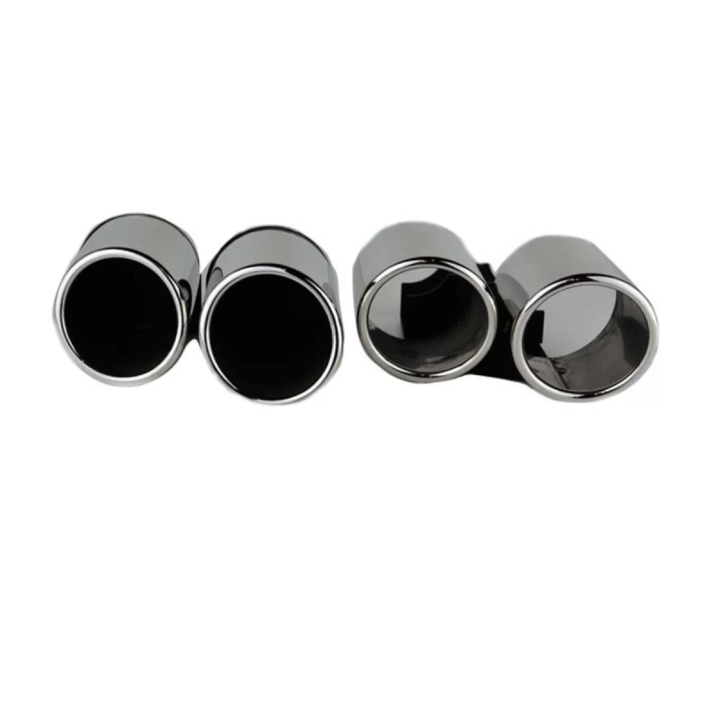 Scarico tubi doppio per Audi A4 B8 08-15 S4 stile 2 pezzi