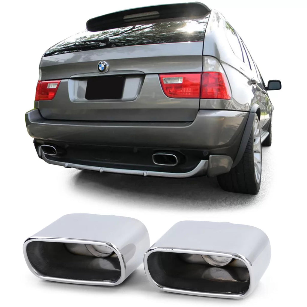 Scarico terminali di scarico Sport stile per BMW X5 E53 3.0i 99-06
