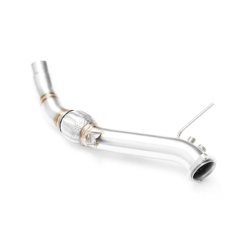Downpipe sportivo BMW E83 X3 20d M47N2 in acciaio inox 63,5mm