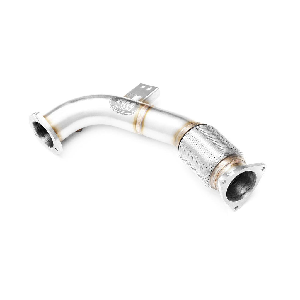 Downpipe sportivo Volvo V70 Mk3 2.4D D5 in acciaio inox 76mm