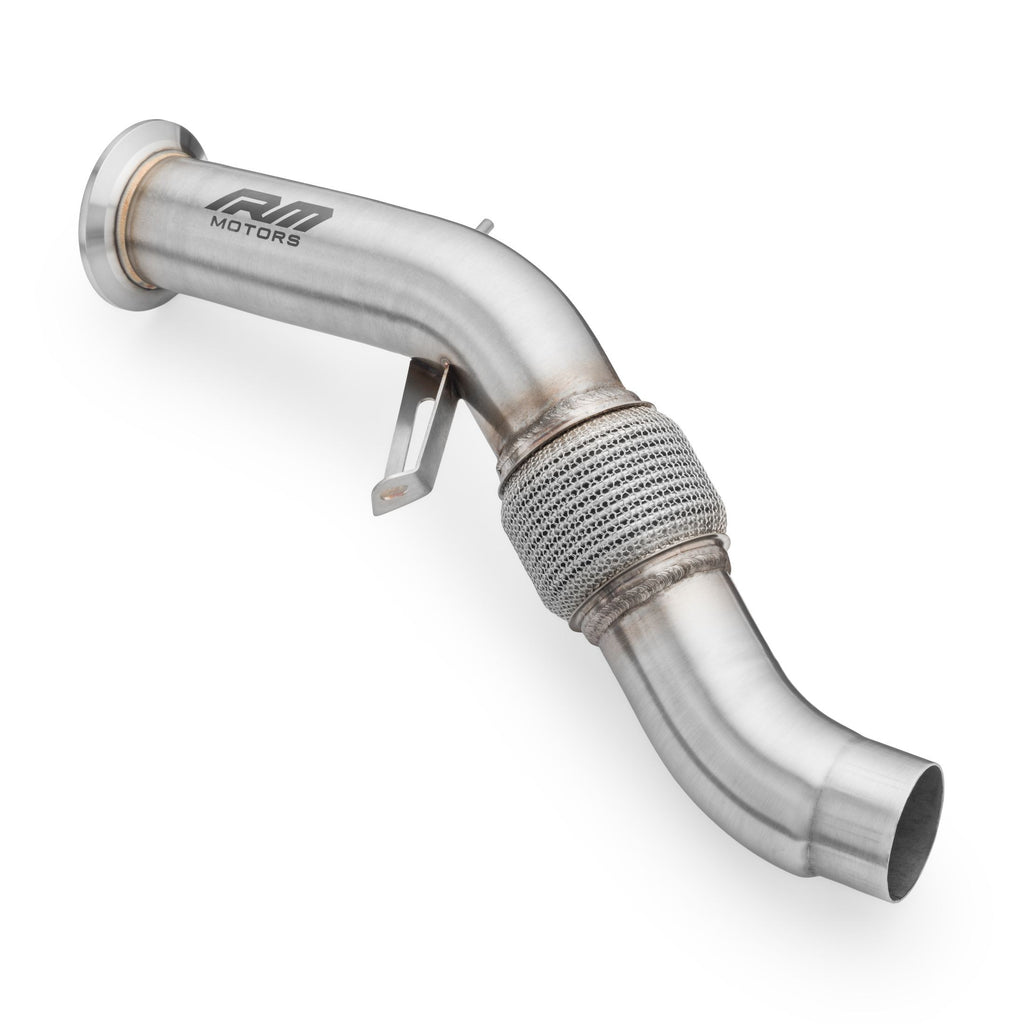 Downpipe sportivo BMW Serie 6 E63, E64 635d M57N2 in acciaio inox 76mm