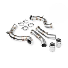 Load image into Gallery viewer, Downpipe sportivo Mercedes-Benz W205 C63 AMG 4.0i V8 Bi-Turbo in acciaio inox 76mm