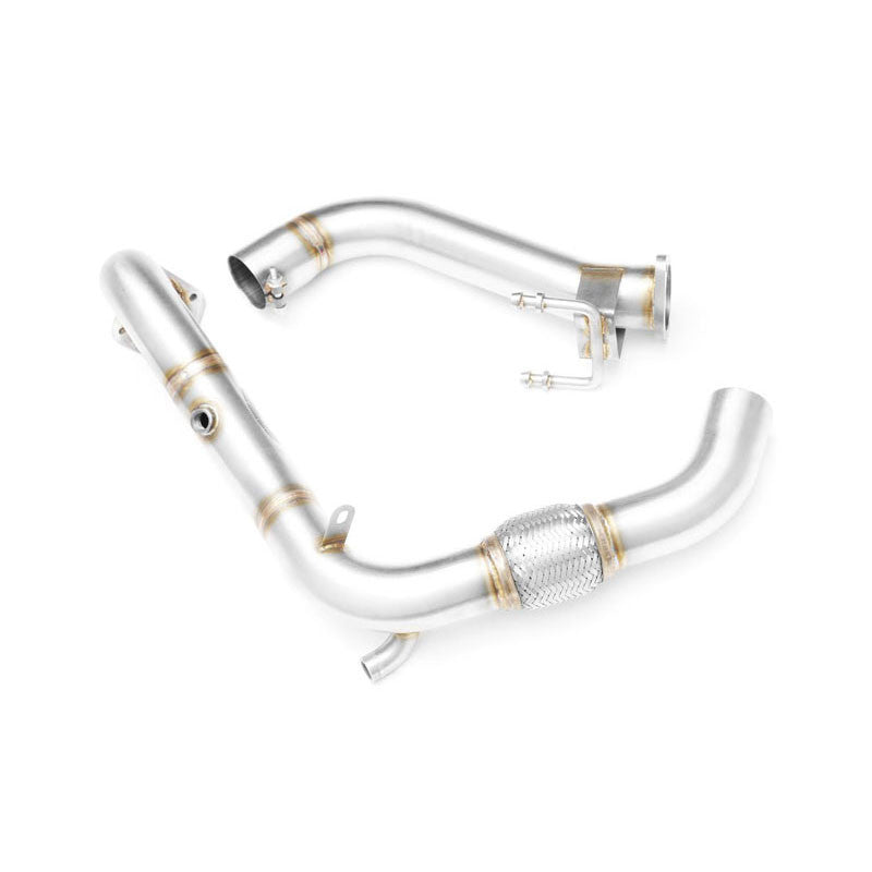 Downpipe sportivo Volkswagen Scirocco Mk3 1.4 TSI in acciaio inox 63,5mm
