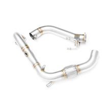 Load image into Gallery viewer, Downpipe sportivo Volkswagen Scirocco Mk3 1.4 TSI in acciaio inox 63,5mm