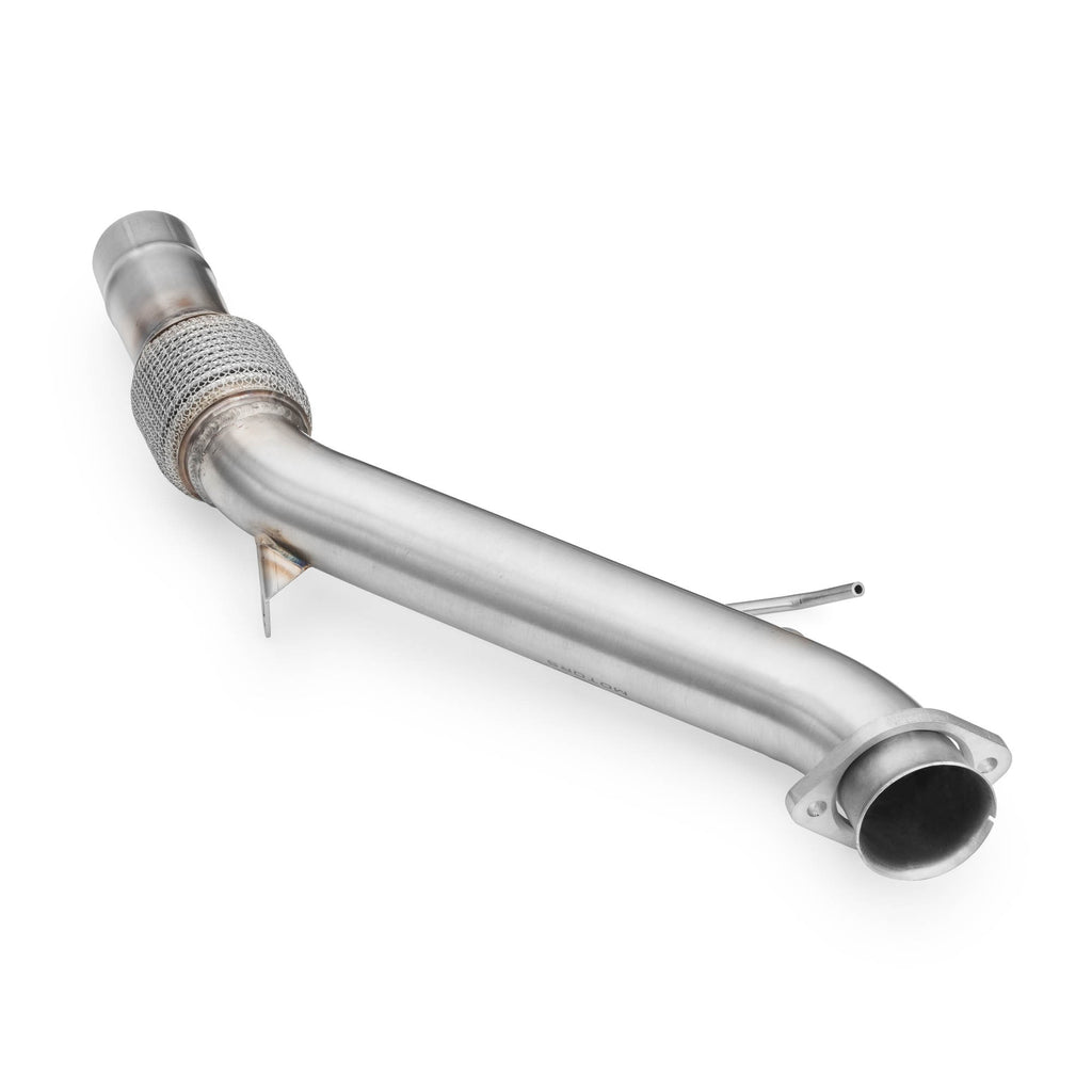 Downpipe sportivo BMW Serie 5 E60, E61 525d, 530d M57N (Euro 4) in acciaio inox 63,5mm