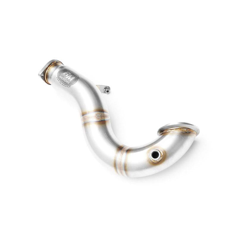 Downpipe sportivo BMW Serie 1 E82, E88 135i N54 in acciaio inox 76mm