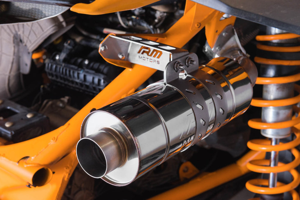 Downpipe con silenziatore Can-Am Am Maverick X3 Turbo sports exhaust in acciaio inox