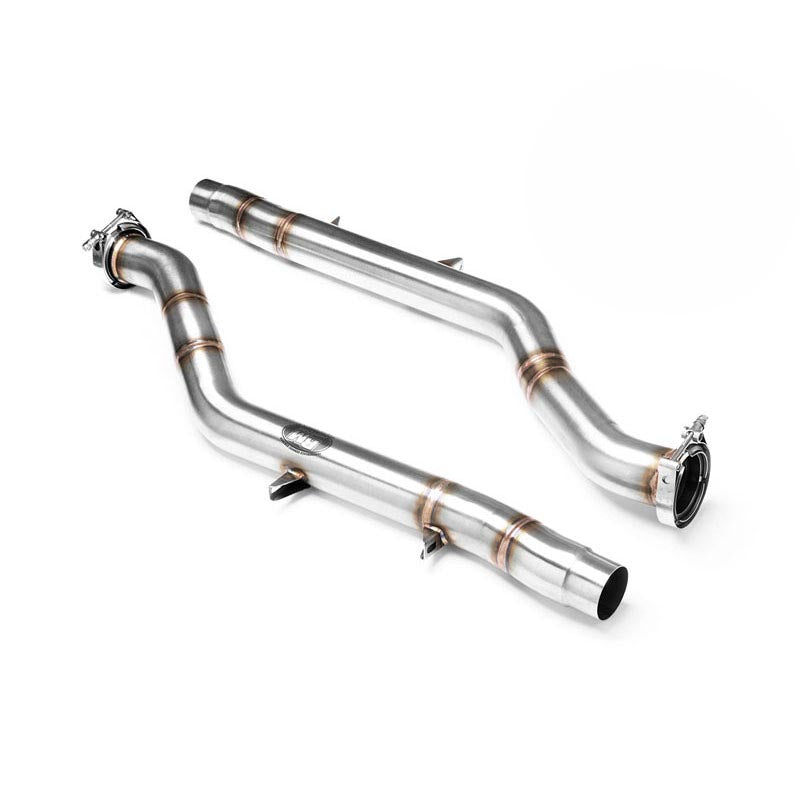 Downpipe sportivo Audi S6, S7, RS6, RS7 4.0 TFSI in acciaio inox 76mm