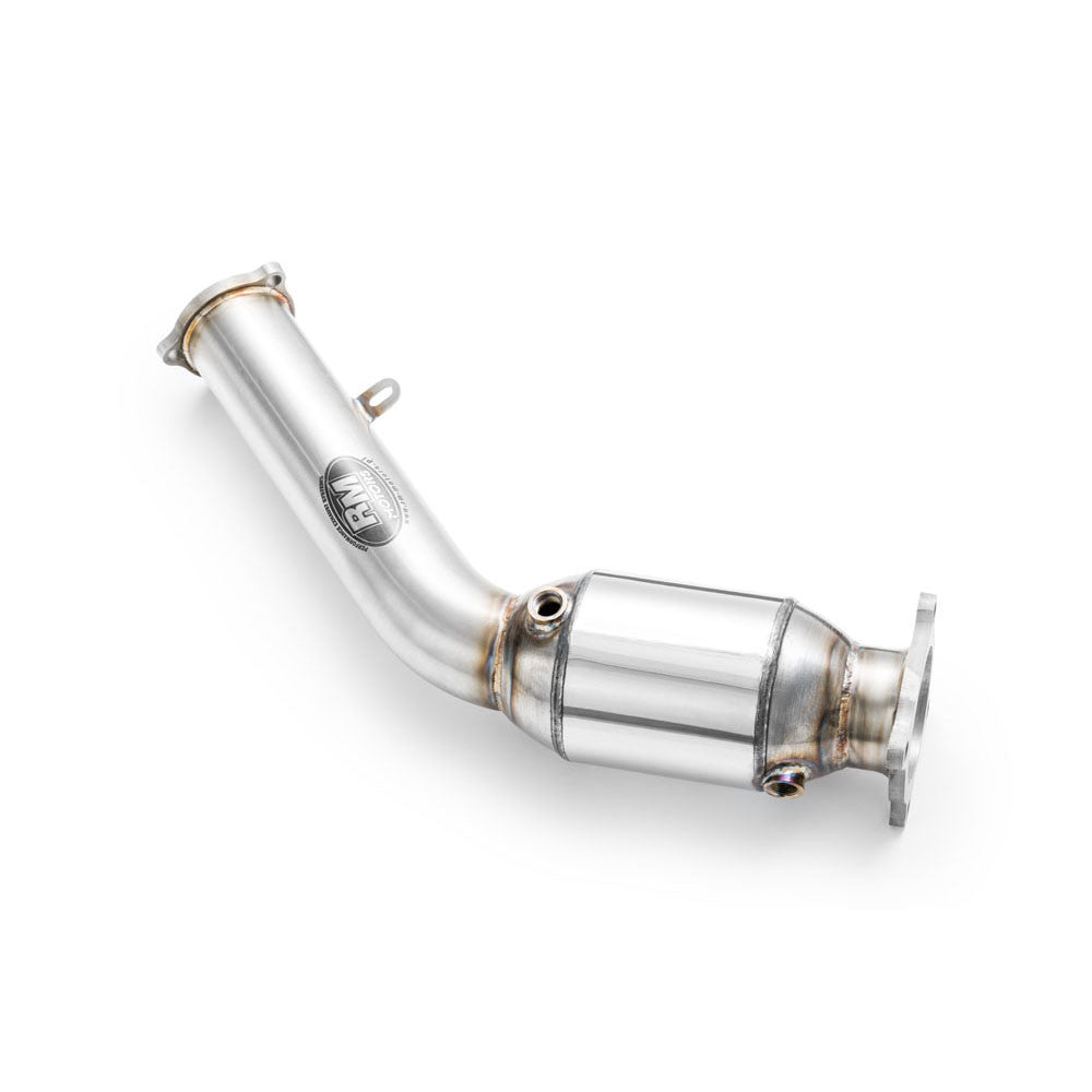 Downpipe sportivo Audi A4, A5 B8 2.0 TFSI in acciaio inox 76mm